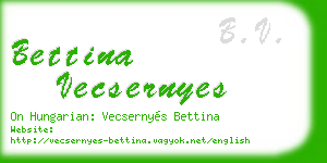 bettina vecsernyes business card