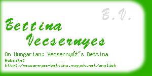 bettina vecsernyes business card